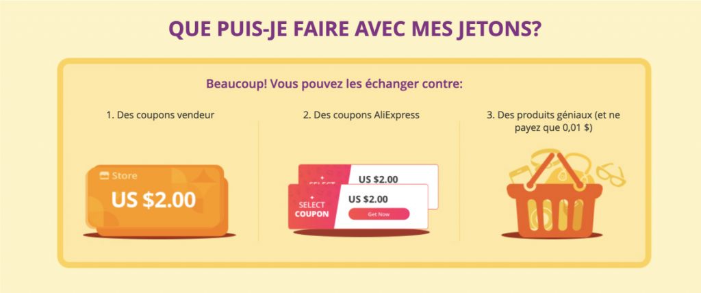 Jetons AliExpress : Comment les utiliser pour payer moins cher