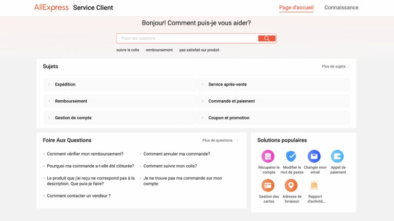 Service client AliExpress : comment contacter l'assistance
