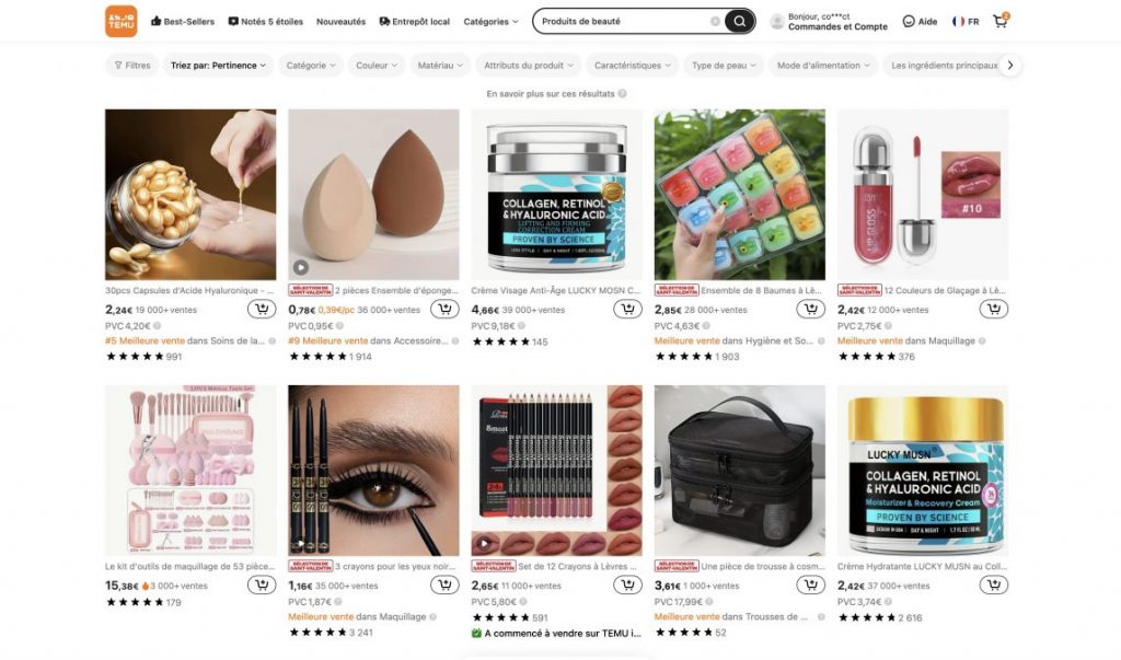 Produits de beauté