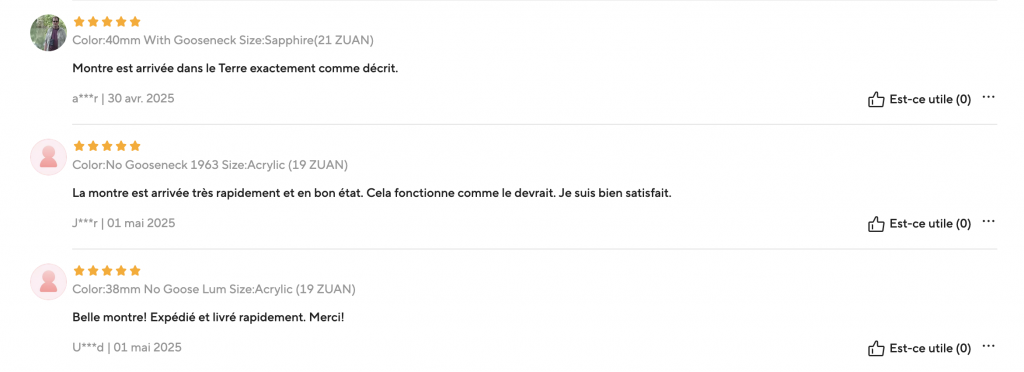 Exemplo de avaliação suspeita