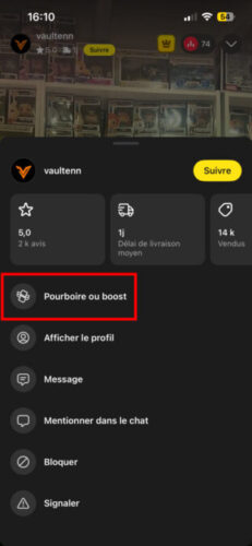 Pourboire ou boost