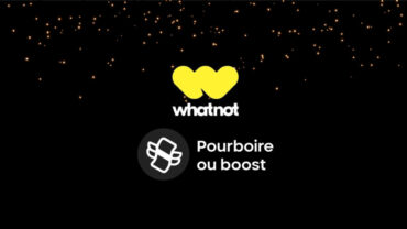 pourboire sur Whatnot